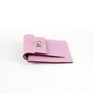 Hermes Kelly Compact Wallet Mauve Sylvestre