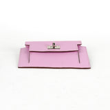 Hermes Kelly Compact Wallet Mauve Sylvestre