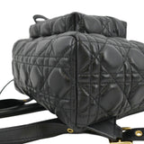 Christian Dior Cannage Quilted Leather Backpack Black
