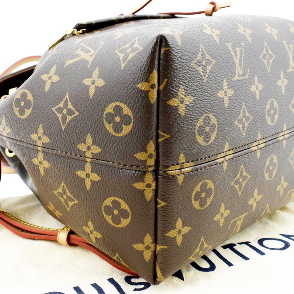 Louis Vuitton Montsouris NM PM Monogram Canvas Backpack Bag Brown