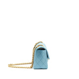 Chanel Mini 2.55 Reissue Flap Bag Light Blue Calfskin