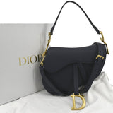 Christian Dior Saddle Grained Calfskin Leather Shoulder Bag Royal Blue