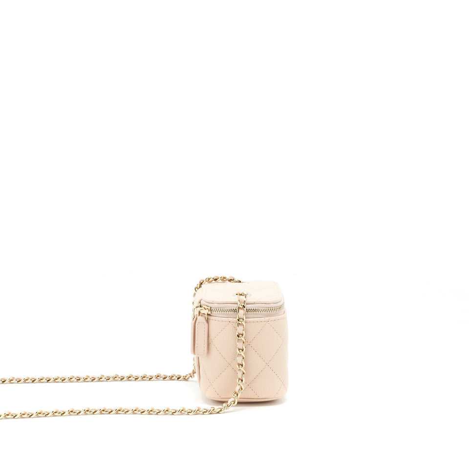 Chanel Mini Vanity Light Beige Caviar