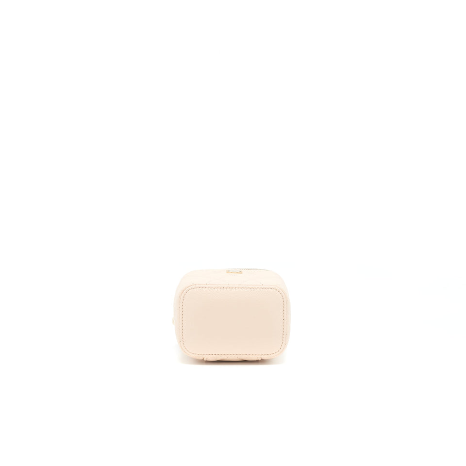 Chanel Mini Vanity Light Beige Caviar