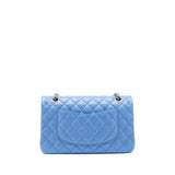 Chanel Medium Classic Double Flap 25cm Blue Caviar L