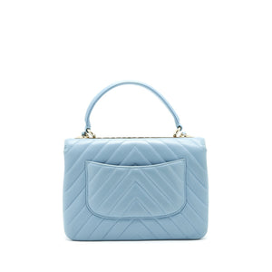 Chanel Trendy CC Flap Bag Light Blue Lambskin L