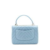 Chanel Trendy CC Flap Bag Light Blue Lambskin L