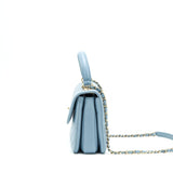 Chanel Trendy CC Flap Bag Light Blue Lambskin L