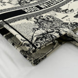 Christian Dior Book Zodiac Embroidery Canvas Tote Bag Latte