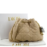 Christian Dior Ammi Macrocannage Lambskin Shoulder Bag Sand Rose