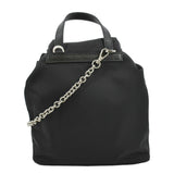 Prada Double Pocket Mini Nylon Backpack Shoulder Bag Black
