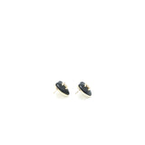 Chanel 22K CC Logo Heart Earrings Lambskin Light Gold Tone