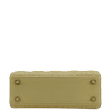 Christian Dior MY ABCDior Small Cannage Lambskin Leather Shoulder Bag Light Yellow