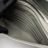 Chanel 31 Clutch Bag Goatskin Metallic Silver