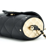 Chanel 21A Lipstick Mini Bag with Chain BLACK