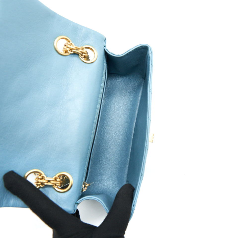 Chanel Mini 2.55 Reissue Flap Bag Light Blue Calfskin