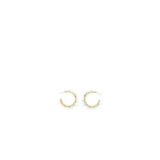 Chanel CC Logo Earrings Crystal/Pearl Light Gold Tone