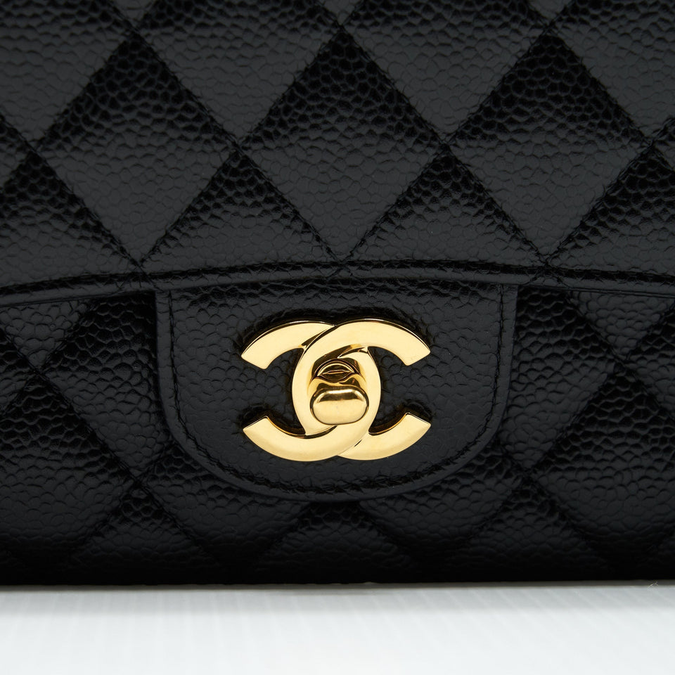 Chanel Classic Double Flap Medium Black Caviar