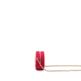 Chanel Round Clutch with Chain Fabric Multicolour