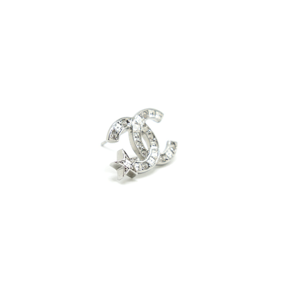 Chanel CC And Star Crystals Earring