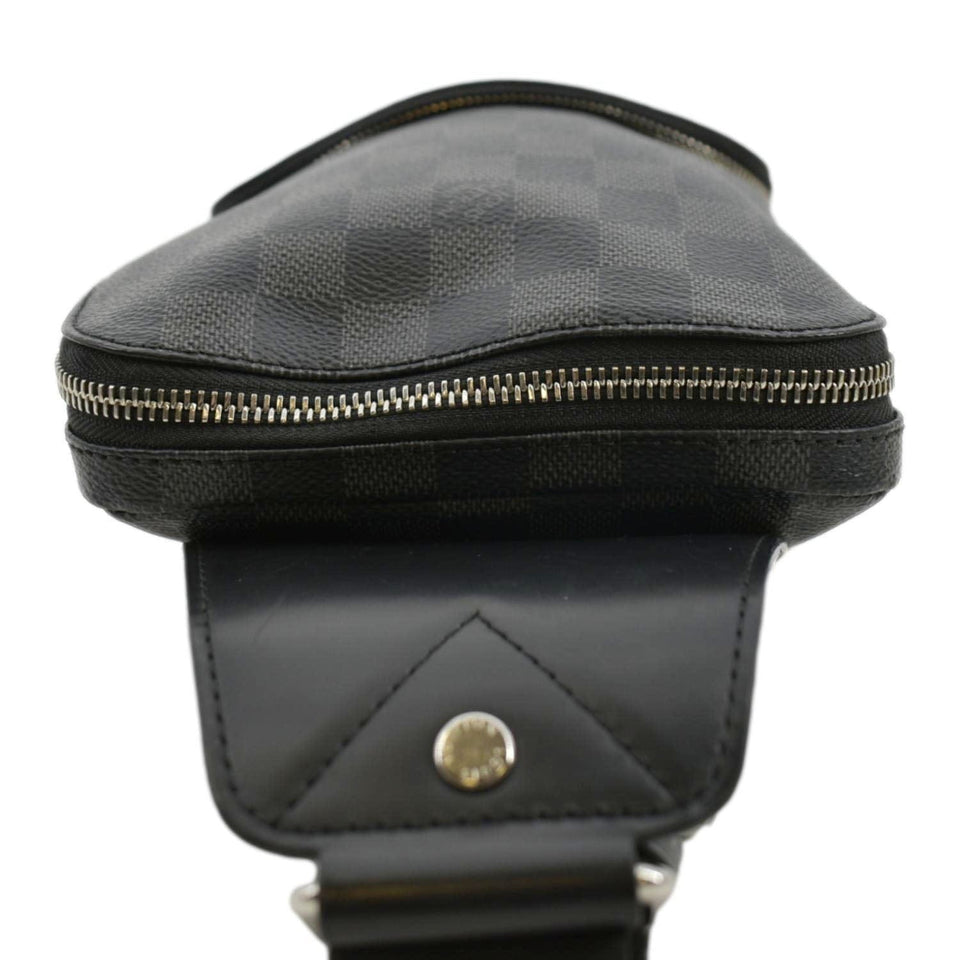 Louis Vuitton Avenue Sling Damier Graphite Backpack Bag Black