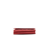 Chanel Wallet on chain Caviar Red with  serial 18