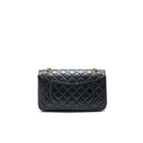 Chanel 2.55 Reissue Small Flap Bag Aged Calfskin in Black