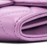 Chanel Clutch On Chain Lambskin Purple