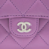 Chanel Clutch On Chain Lambskin Purple