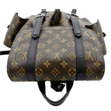 Louis Vuitton Christopher Monogram Macassar Canvas Backpack Bag Brown