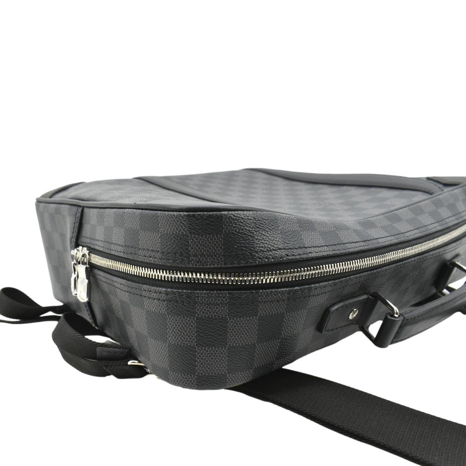 Louis Vuitton Damier Graphite Canvas Briefcase Backpack Bag Black