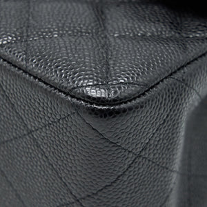 Chanel Classic Jumbo Double Flap Bag Black Caviar