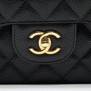 Chanel Classic Jumbo Double Flap Bag Black Caviar