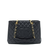 Chanel Grand Shopping Tote Caviar Black  serial 17