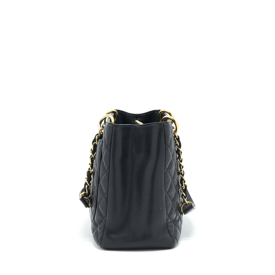 Chanel Grand Shopping Tote Caviar Black  serial 17