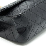Chanel 2.55 Reissue Small Flap Bag Aged Calfskin in Black
