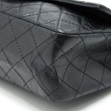 Chanel 2.55 Reissue Small Flap Bag Aged Calfskin in Black