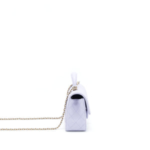Chanel 21K Lilac /Light Purple Mini Rectangular Top Handle
