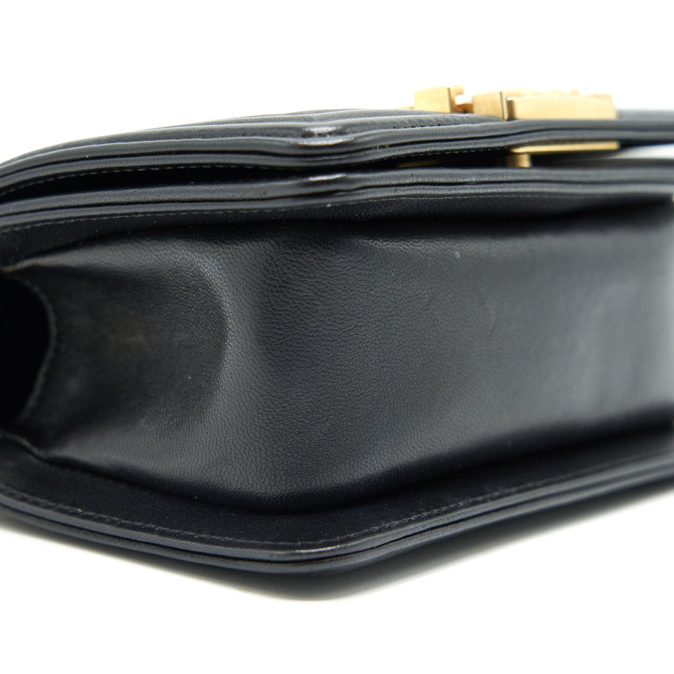 Chanel Boy Extra Mini Lambskin in Black