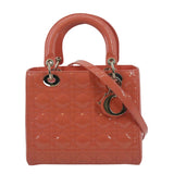 Christian Dior Medium Lady Dior Leather Shoulder Bag Pink