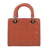 Christian Dior Medium Lady Dior Leather Shoulder Bag Pink