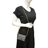 Christian Dior Montaigne Oblique Jacquard Pouch Navy Blue