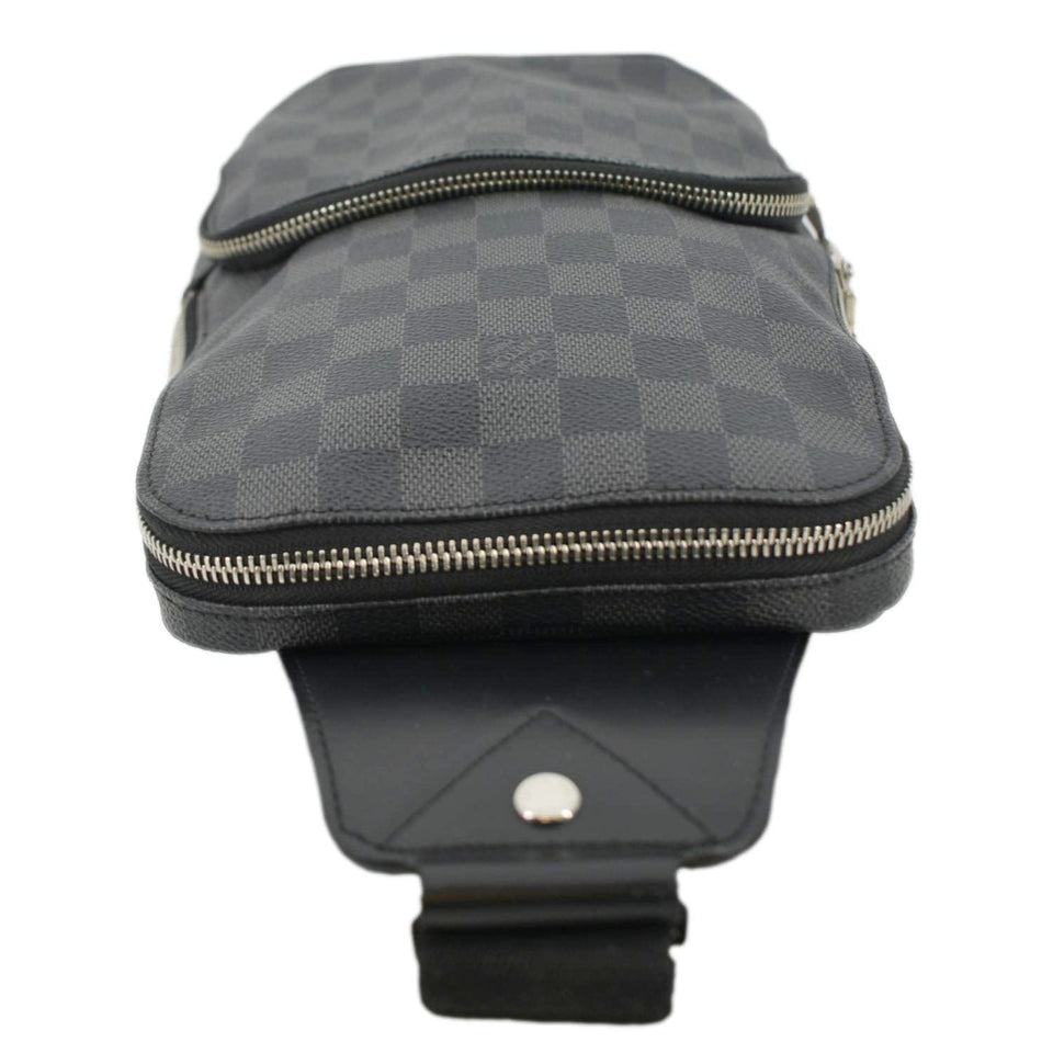 Louis Vuitton Avenue Sling Damier Graphite Backpack Bag Black