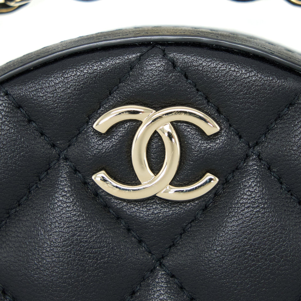 Chanel Evening Clutch with Chain Lambskin Black L