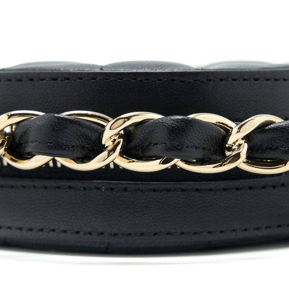 Chanel Evening Clutch with Chain Lambskin Black L