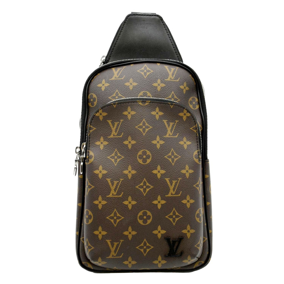 Louis Vuitton Avenue Sling Monogram Canvas Backpack Bag Brown