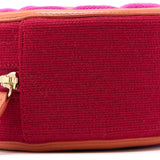 Chanel Round Clutch with Chain Fabric Multicolour