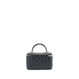 Chanel 21K Top Handle Rectangular Vanity With Chain Black L