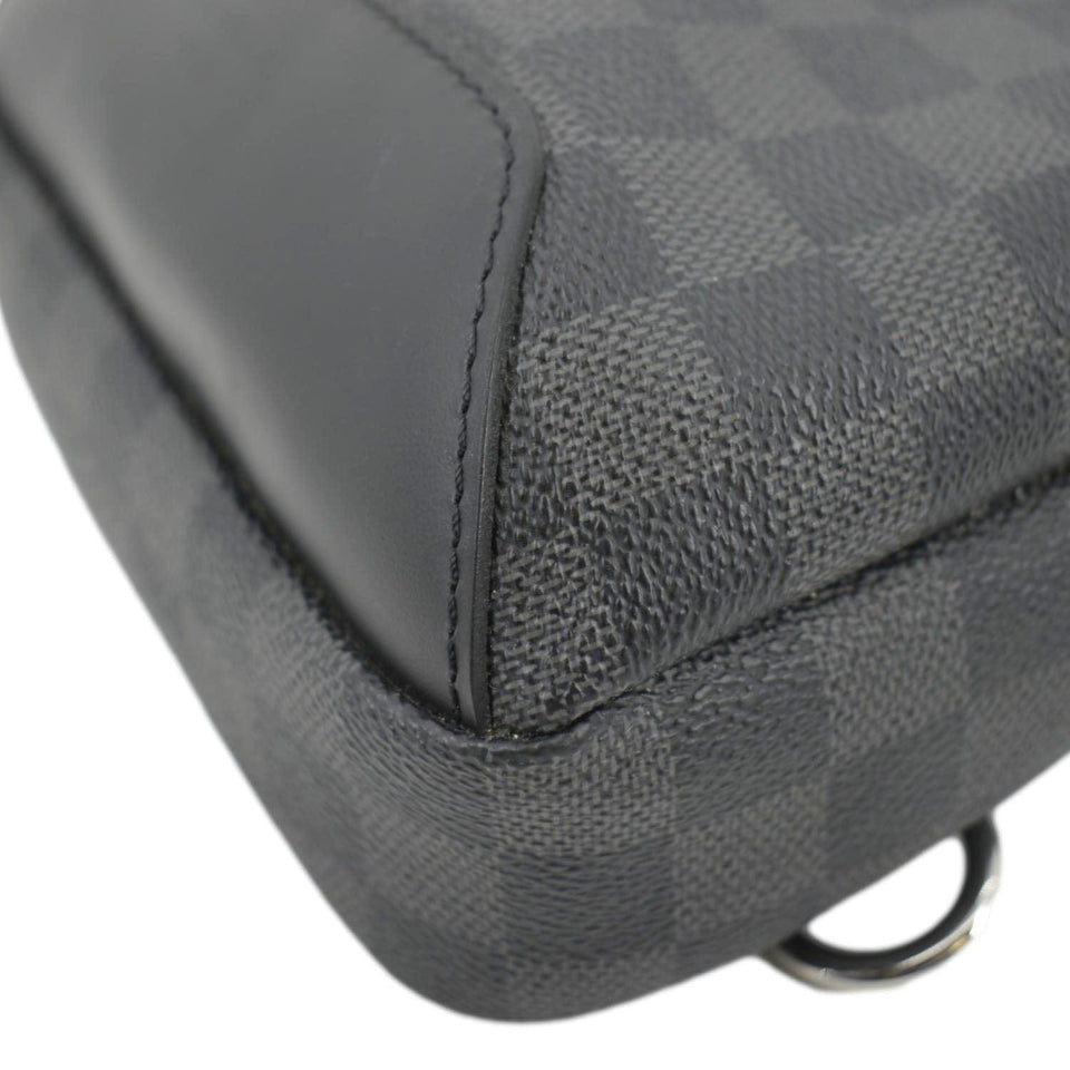 Louis Vuitton Avenue Sling Damier Graphite Backpack Bag Black
