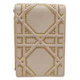 Christian Dior Diorama Vertical Leather Crossbody Clutch Bag Beige
